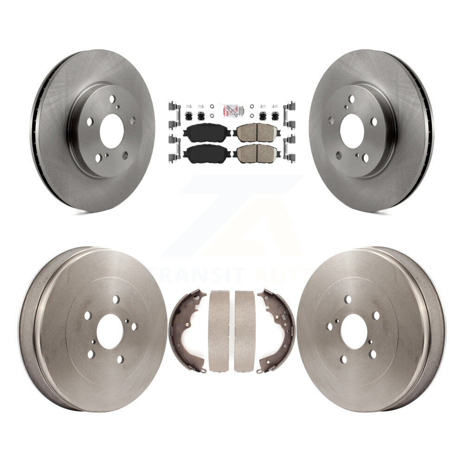 Front Rear Disc Brake Rotors Ceramic Pads And Drum Kit For 2004-2010 Toyota Sienna K8A-104930
