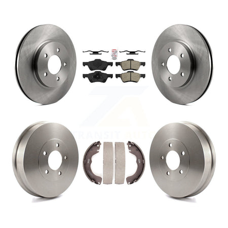 Front Rear Disc Brake Rotors Semi-Metallic Pads And Drum Kit For 2008 Mazda Tribute K8A-104943