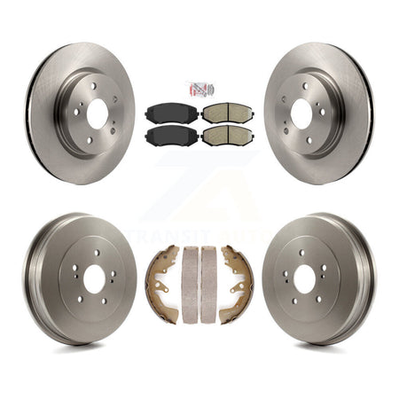 Front Rear Disc Brake Rotors Semi-Metallic Pad Drum Kit For 2006-2008 Suzuki Grand Vitara K8A-104946