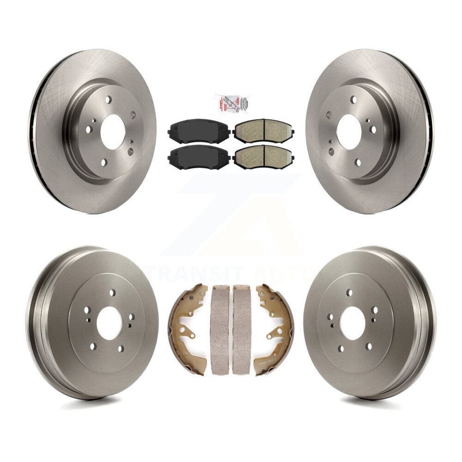 Front Rear Disc Brake Rotors Semi-Metallic Pad Drum Kit For 2006-2008 Suzuki Grand Vitara K8A-104946