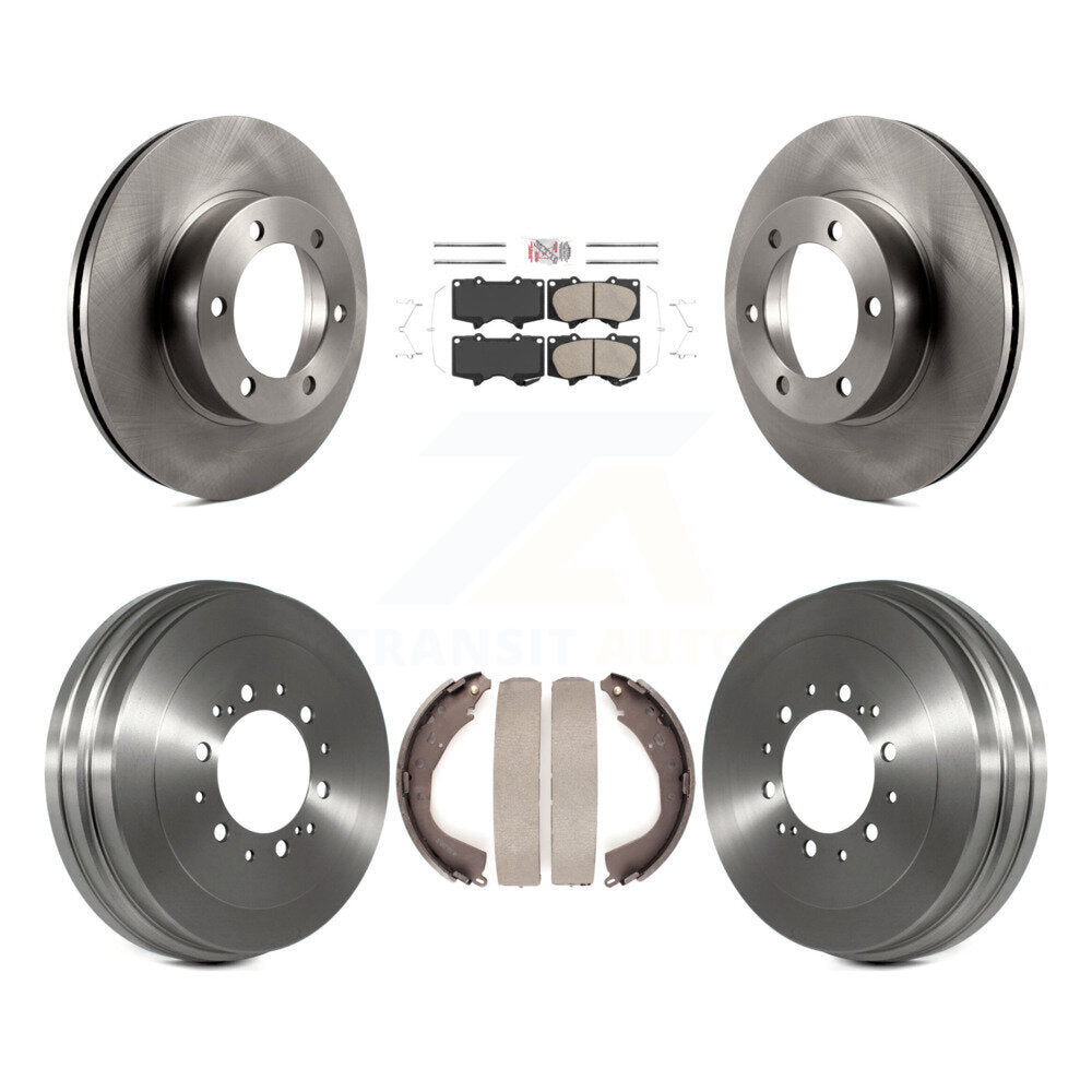 Front Rear Disc Brake Rotors Ceramic Pads And Drum Kit For 2004-2006 Toyota Tundra K8A-104948