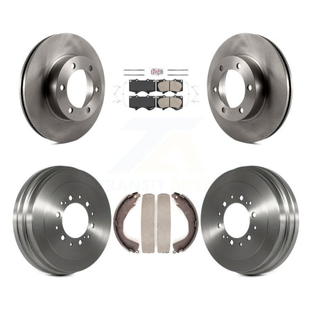 Front Rear Disc Brake Rotors Ceramic Pads And Drum Kit For 2004-2006 Toyota Tundra K8A-104948