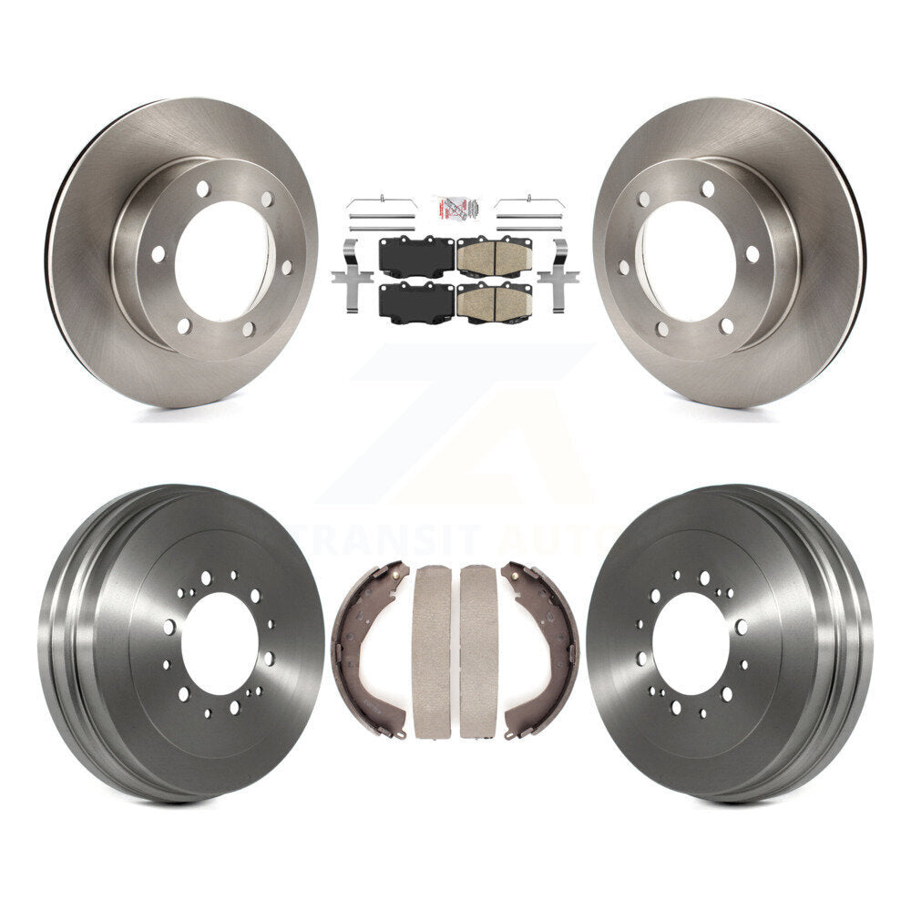 Front Rear Disc Brake Rotors Ceramic Pads And Drum Kit For Toyota Tacoma K8A-104949