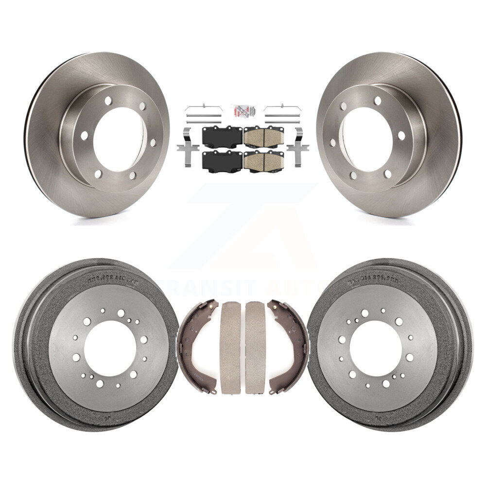 Front Rear Disc Brake Rotors Ceramic Pads And Drum Kit For Toyota Tacoma K8A-104950