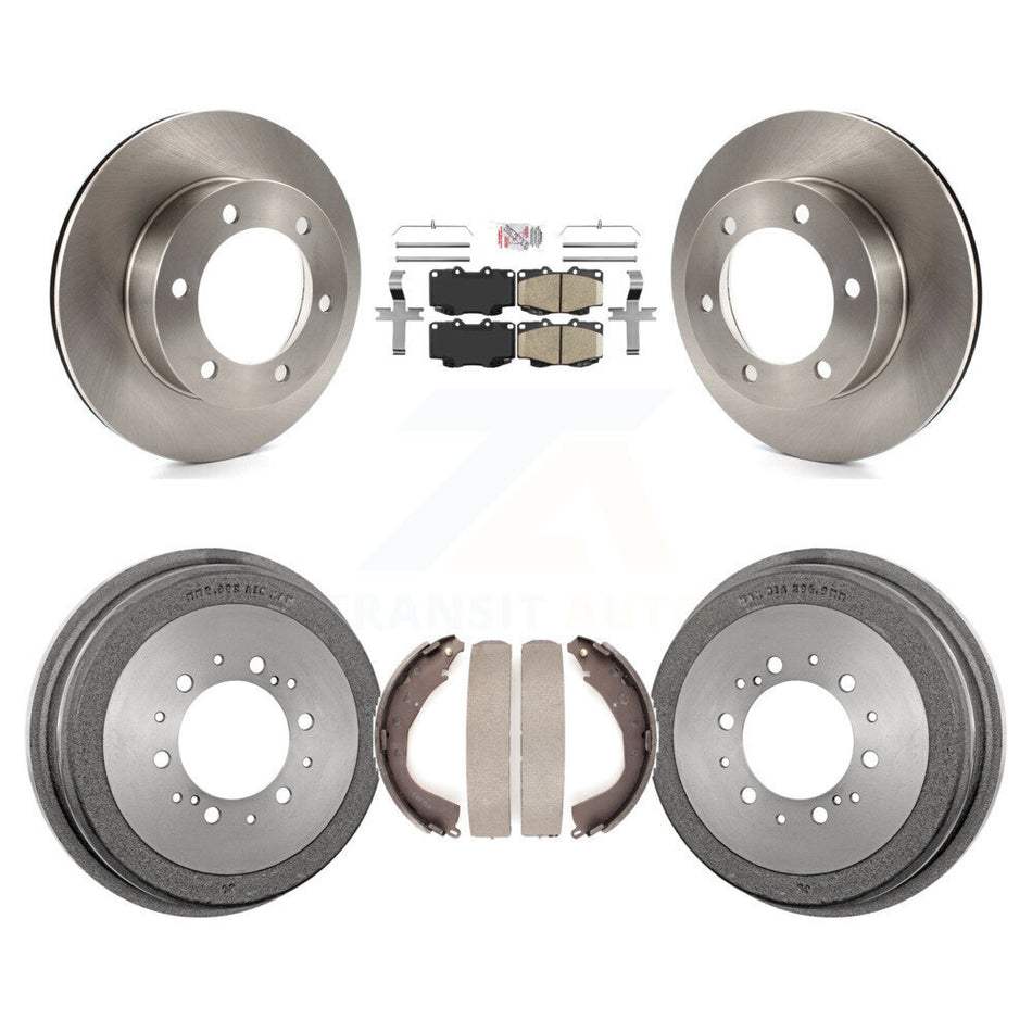 Front Rear Disc Brake Rotors Ceramic Pads And Drum Kit For Toyota Tacoma K8A-104950