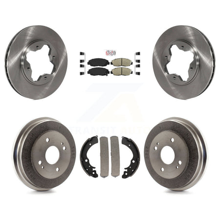 Front Rear Disc Brake Rotors Ceramic Pads And Drum Kit For Honda Accord K8A-104976