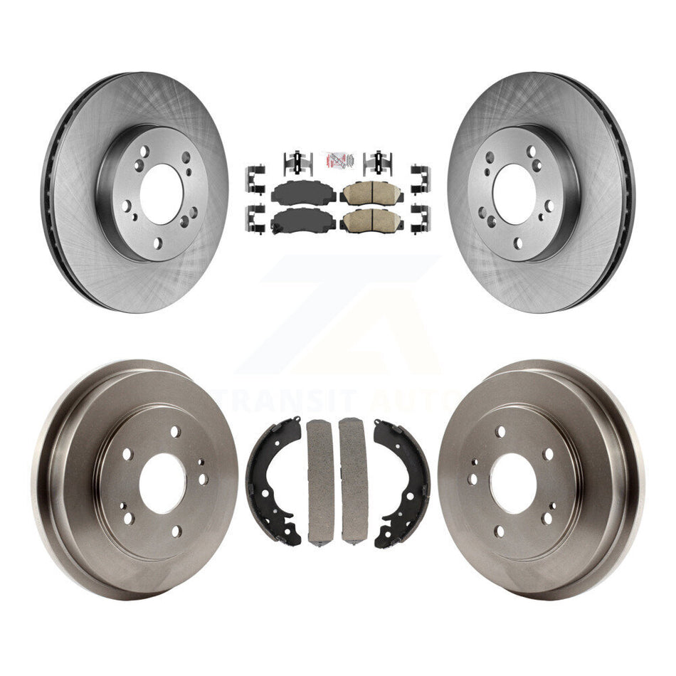 Front Rear Disc Brake Rotors Ceramic Pads And Drum Kit For 1997-2001 Honda CR-V K8A-104980