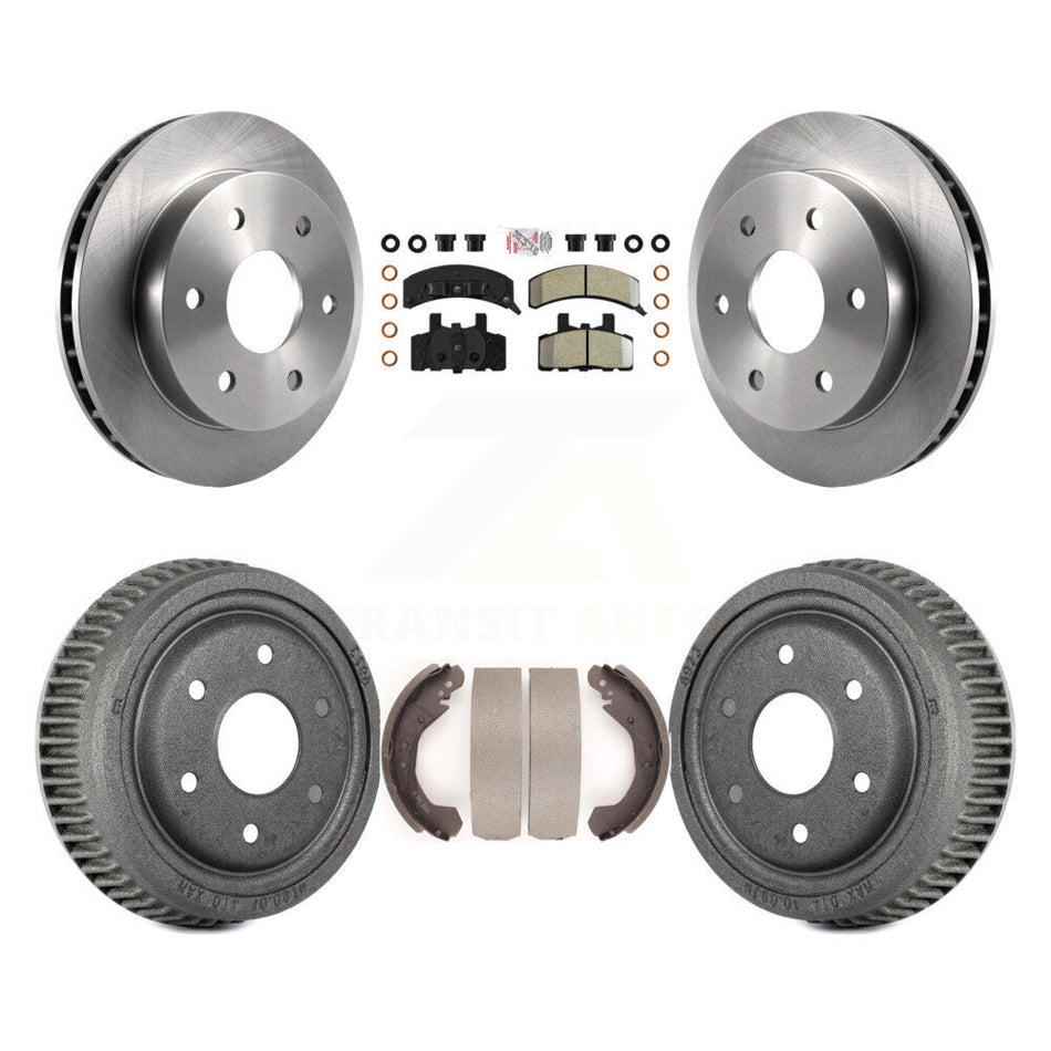 Front Rear Brake Rotors Semi-Metallic Pad & Drum Kit For Chevrolet K1500 GMC Yukon Blazer K8A-104981