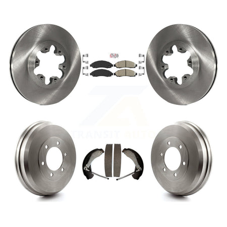 Front Rear Brake Rotor Ceramic Pad Drum Kit For Chevrolet Colorado GMC Canyon Isuzu i-280 K8A-105006