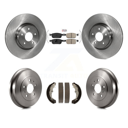 Front Rear Brake Rotor Ceramic Pad & Drum Kit For Ford Focus ST With 320mm Diameter K8A-105009