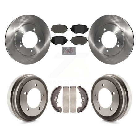 Front Rear Disc Brake Rotors Semi-Metallic Pads And Drum Kit For Suzuki Grand Vitara K8A-105013