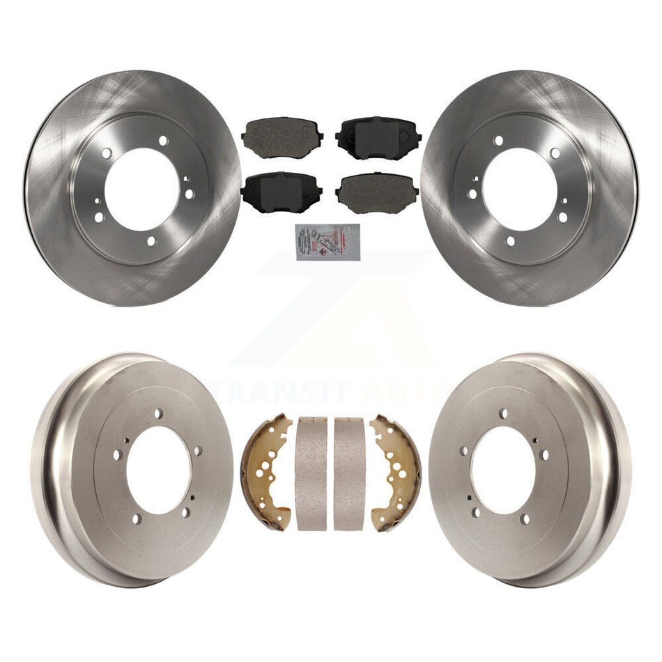 Front Rear Disc Brake Rotors Semi-Metallic Pads And Drum Kit For Suzuki XL-7 Grand Vitara K8A-105014