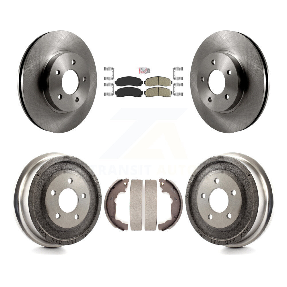 Front Rear Disc Brake Rotor Ceramic Pad Drum Kit For Saturn Vue Chevrolet Equinox Pontiac K8A-105021