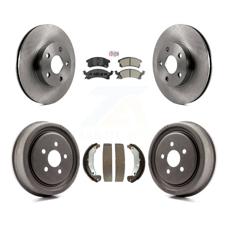 Front Rear Brake Rotors Semi-Metallic Pad Drum Kit For Pontiac Sunfire Chevrolet Cavalier K8A-105037