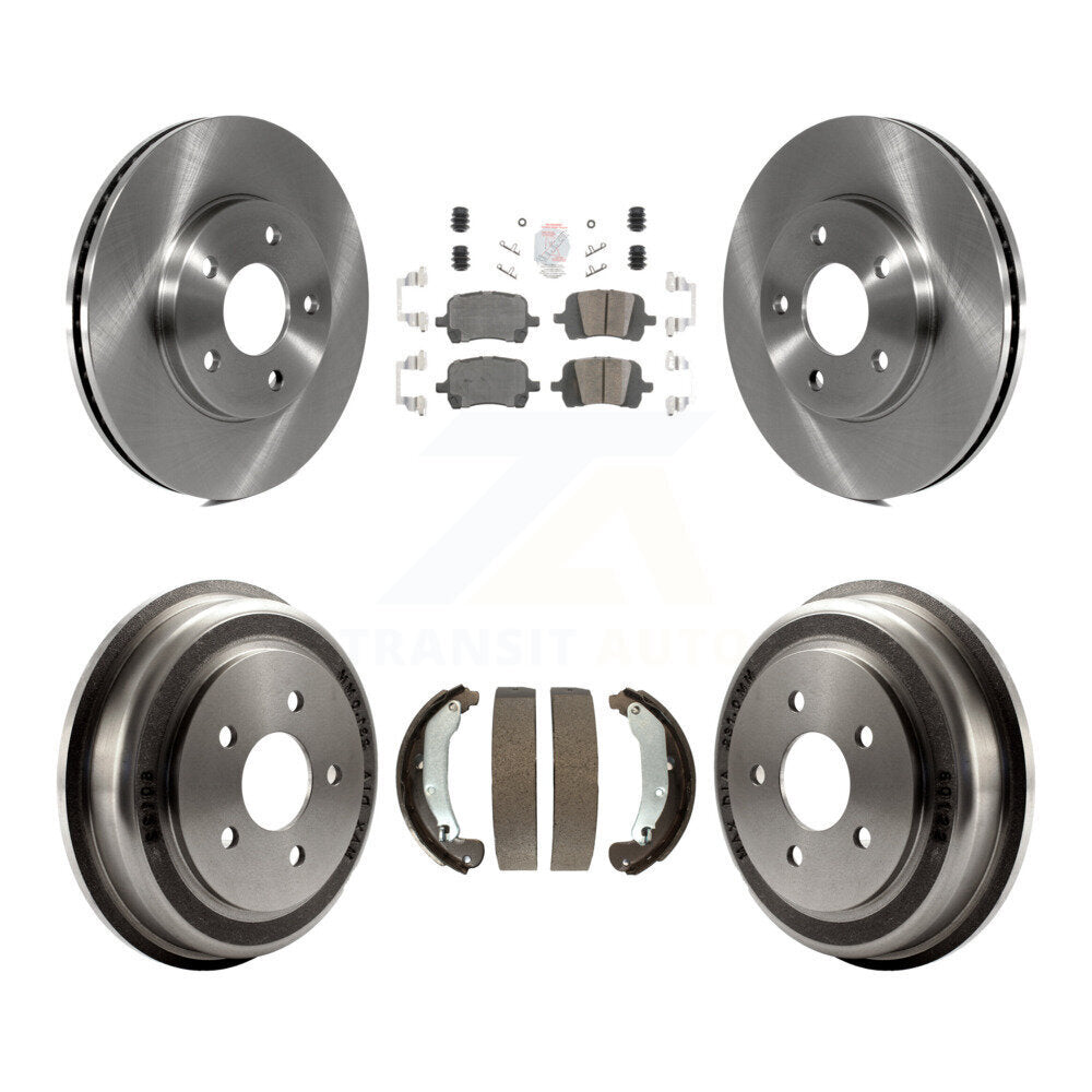 Front Rear Disc Brake Rotors Ceramic Pads And Drum Kit For Chevrolet HHR K8A-105038