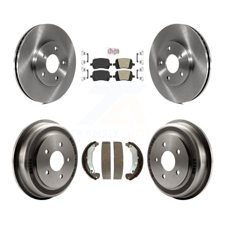 Front Rear Disc Brake Rotors Ceramic Pads And Drum Kit For Chevrolet HHR K8A-105039