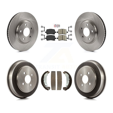 Front Rear Brake Rotors Ceramic Pad Drum Kit For 06 Pontiac Pursuit With Disc Brakes K8A-105044