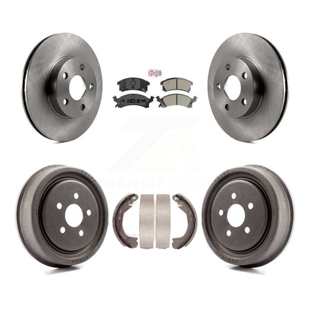 Front Rear Disc Brake Rotors Semi-Metallic Pads And Drum Kit For Chevrolet Cavalier K8A-105045