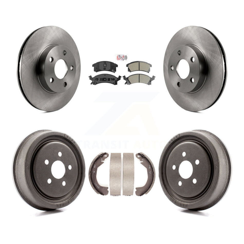 Front Rear Disc Brake Rotors Semi-Metallic Pads And Drum Kit For Chevrolet Cavalier K8A-105045