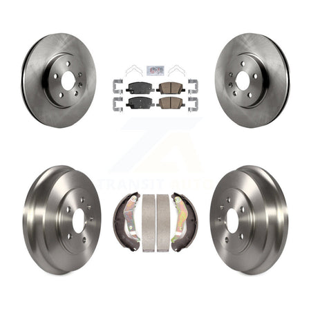 Front Rear Disc Brake Rotors Ceramic Pads And Drum Kit For Chevrolet Trax K8A-105054
