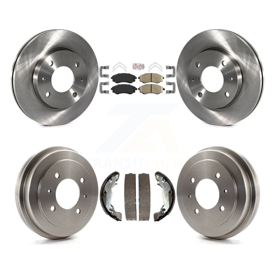 Front Rear Disc Brake Rotor Ceramic Pad And Drum Kit For Hyundai Elantra rear brakes K8A-105057