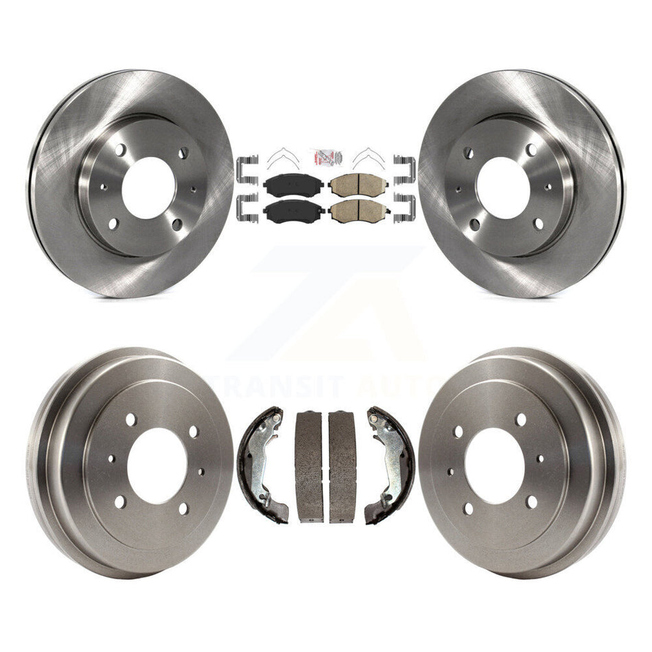 Front Rear Disc Brake Rotor Ceramic Pad And Drum Kit For Hyundai Elantra rear brakes K8A-105057