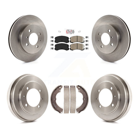 Front Rear Disc Brake Rotors Ceramic Pads And Drum Kit For Mitsubishi Lancer ES K8A-105068
