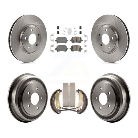 Front Rear Disc Brake Rotors Ceramic Pads And Drum Kit For Chevrolet Malibu K8A-105079