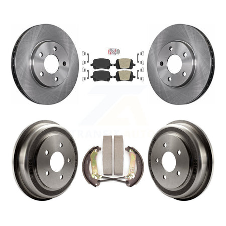 Front Rear Disc Brake Rotors Ceramic Pads And Drum Kit For Chevrolet Malibu K8A-105080