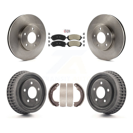 Front Rear Brake Rotor Semi-Metallic Pad & Drum Kit For Pontiac Montana Chevrolet Venture K8A-105122