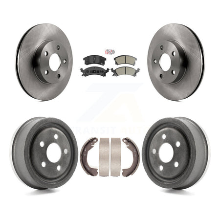 Front Rear Disc Brake Rotors Semi-Metallic Pads And Drum Kit For Chevrolet Beretta K8A-105124