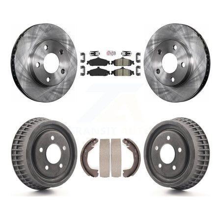 Front Rear Brake Rotor Ceramic Pad & Drum Kit For Pontiac Grand Am Chevrolet Malibu Alero K8A-105142