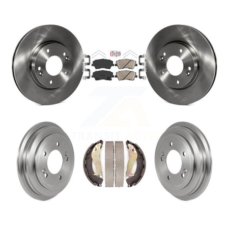 Front Rear Disc Brake Rotors Ceramic Pads And Drum Kit For Hyundai Elantra K8A-105154