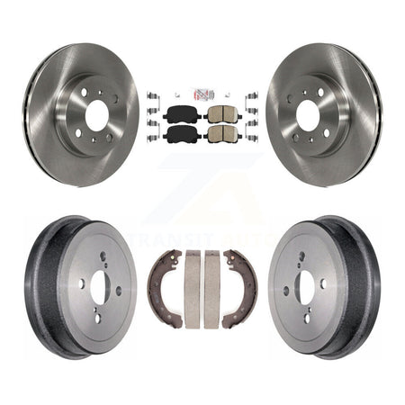 Front Rear Disc Brake Rotors Ceramic Pads And Drum Kit For 2002 Toyota Corolla From 04 02 K8A-105156