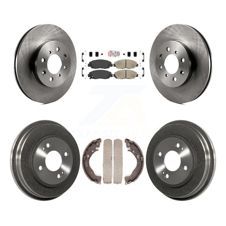 Front Rear Disc Brake Rotors Ceramic Pads And Drum Kit For Honda Insight K8A-105159