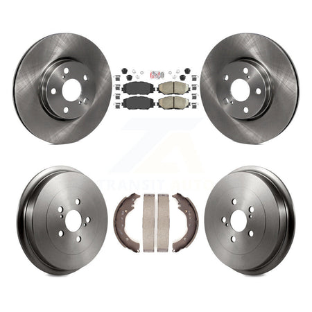 Front Rear Disc Brake Rotors Ceramic Pads And Drum Kit For Toyota Corolla K8A-105198