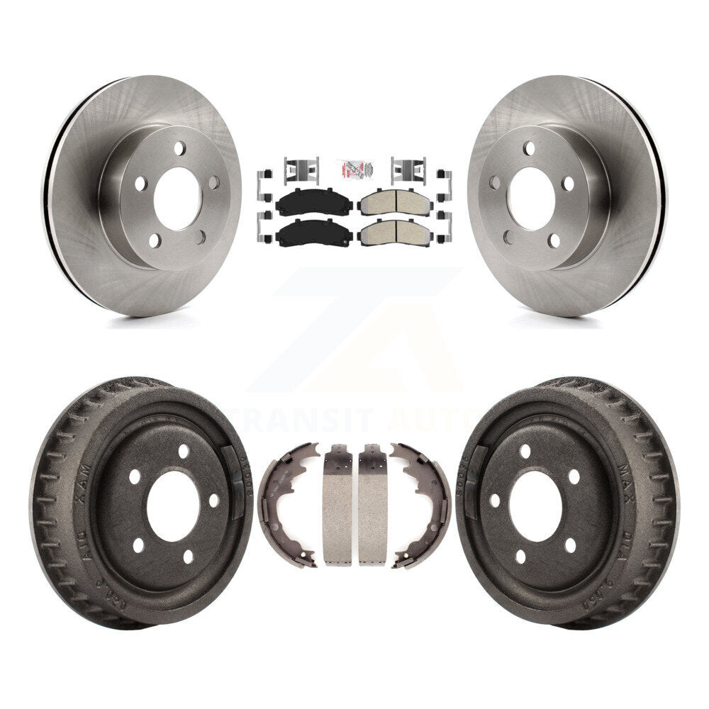 Front Rear Brake Rotor Semi-Metallic Pad & Drum Kit For Ford Ranger Mazda B4000 B3000 4WD K8A-105203