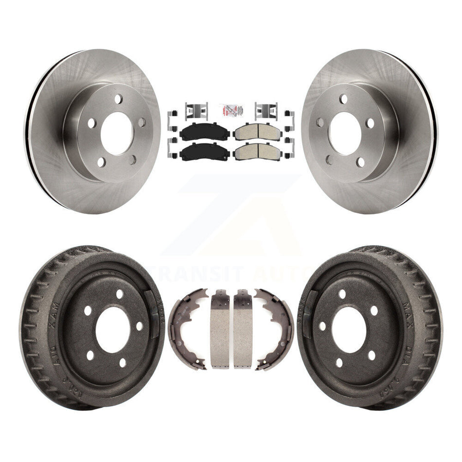 Front Rear Brake Rotor Semi-Metallic Pad & Drum Kit For Ford Ranger Mazda B4000 B3000 4WD K8A-105203