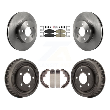 Front Rear Disc Brake Rotors Ceramic Pads And Drum Kit For Ford Ranger Mazda B4000 K8A-105206