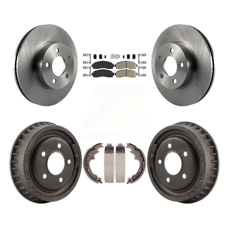Front Rear Disc Brake Rotors Ceramic Pads And Drum Kit For Ford Ranger Mazda B4000 K8A-105206