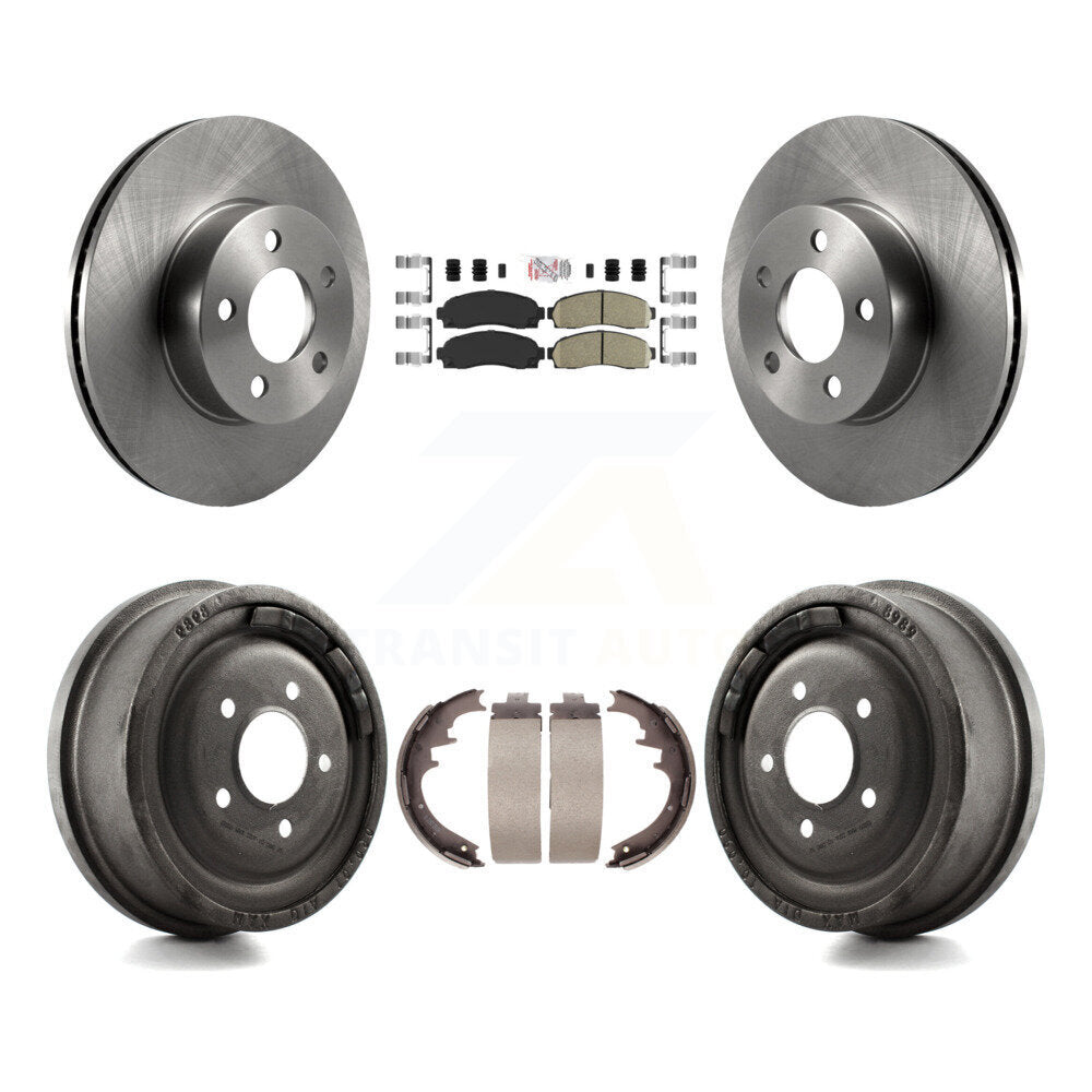Front Rear Disc Brake Rotors Ceramic Pads And Drum Kit For Ford Ranger Mazda B4000 K8A-105208