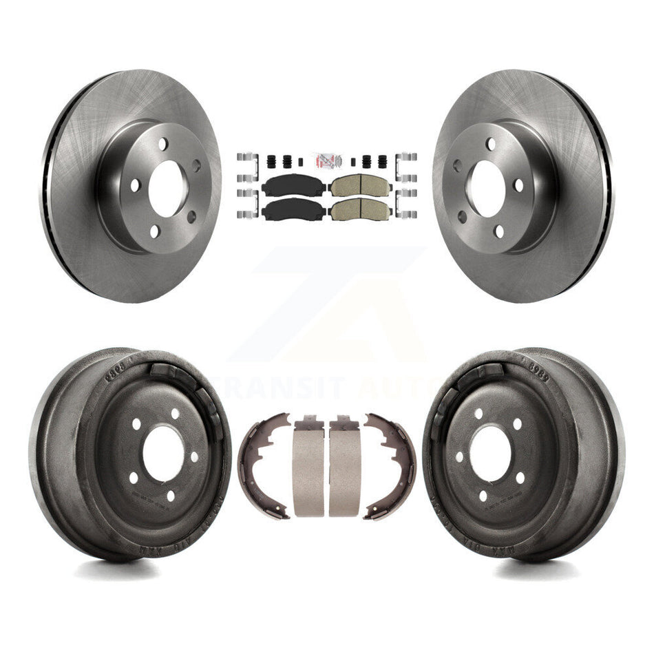Front Rear Disc Brake Rotors Ceramic Pads And Drum Kit For Ford Ranger Mazda B4000 K8A-105208