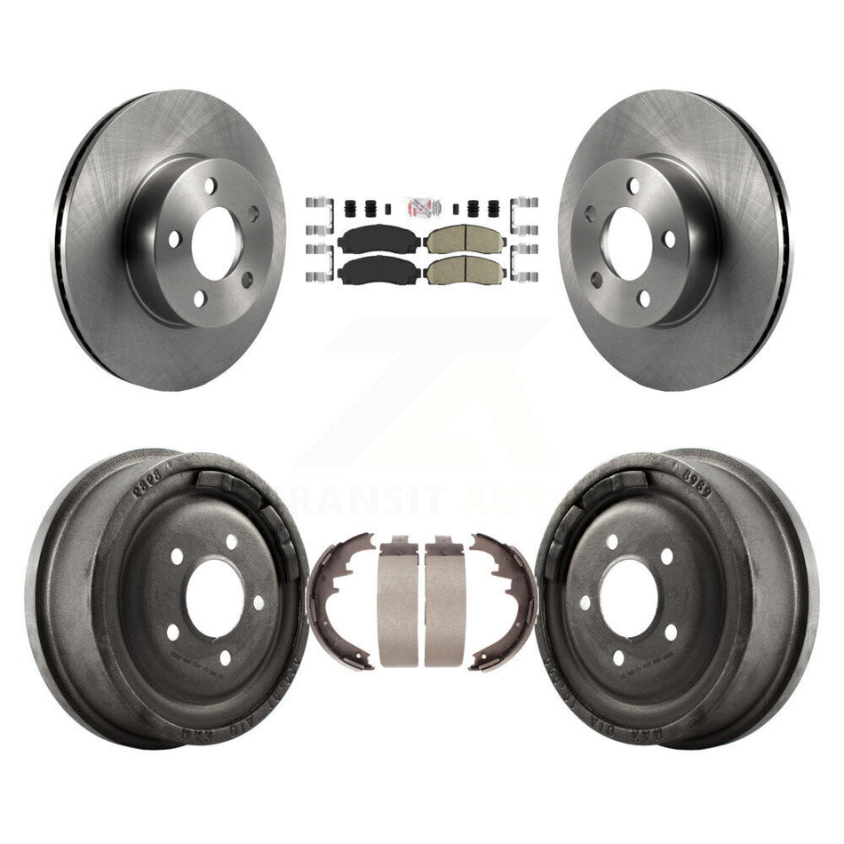 Front Rear Disc Brake Rotors Ceramic Pads And Drum Kit For Ford Ranger Mazda B4000 K8A-105208