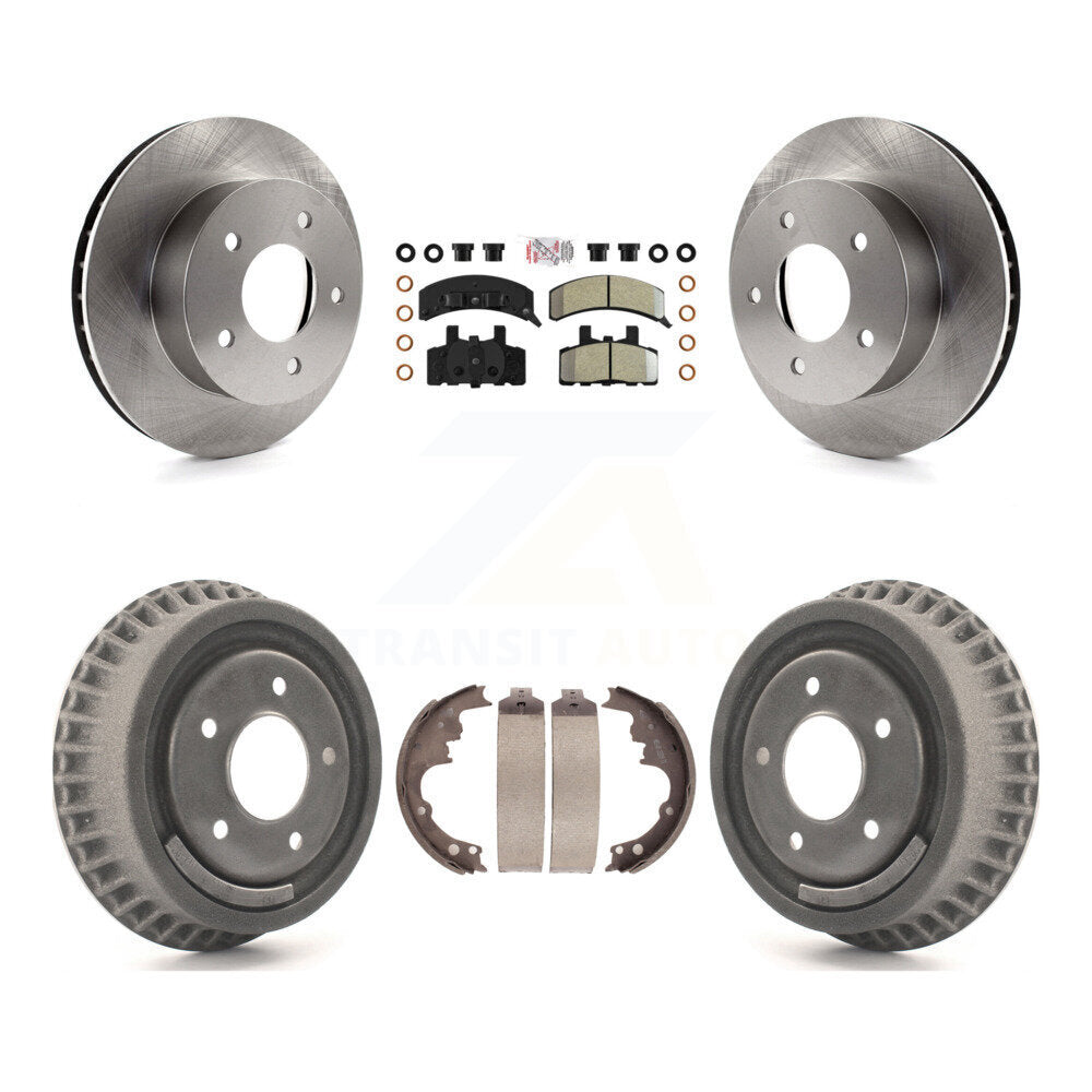 Front Rear Disc Brake Rotor Semi-Metallic Pad Drum Kit For Chevrolet Astro GMC Safari AWD K8A-105210