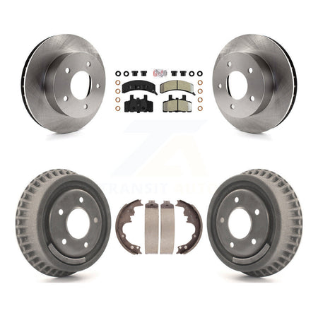 Front Rear Disc Brake Rotor Semi-Metallic Pad Drum Kit For Chevrolet Astro GMC Safari AWD K8A-105210