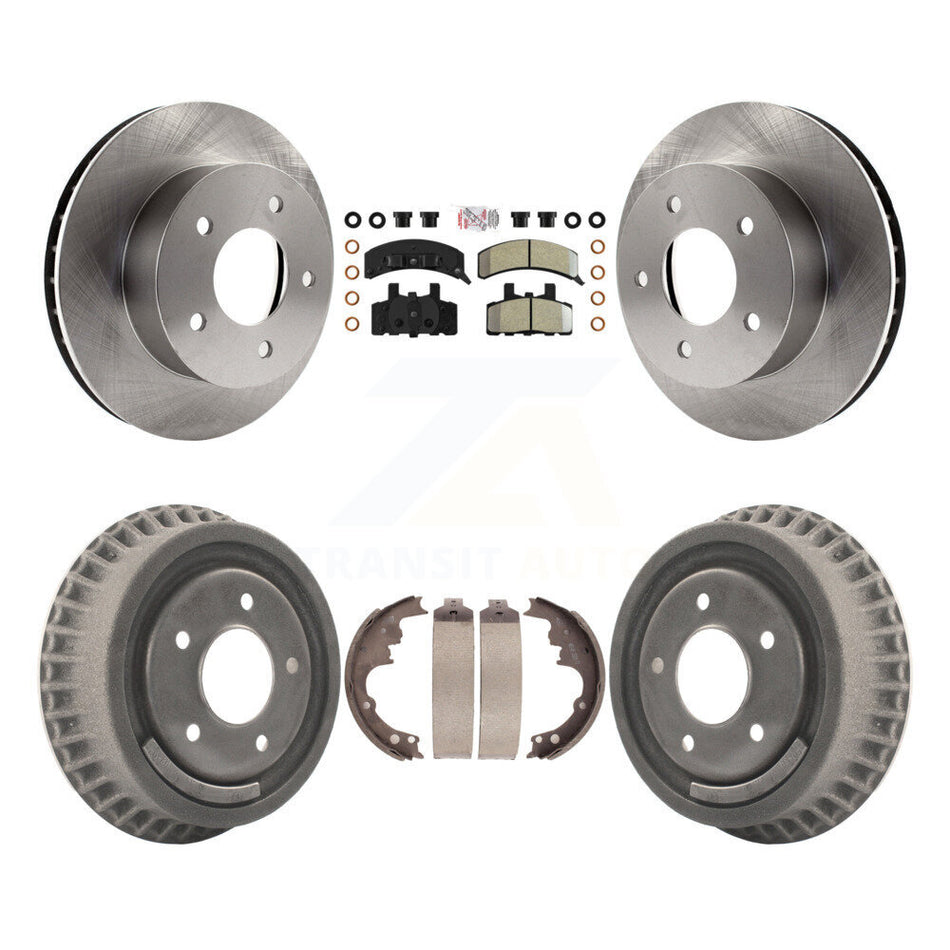 Front Rear Disc Brake Rotor Semi-Metallic Pad Drum Kit For Chevrolet Astro GMC Safari AWD K8A-105210