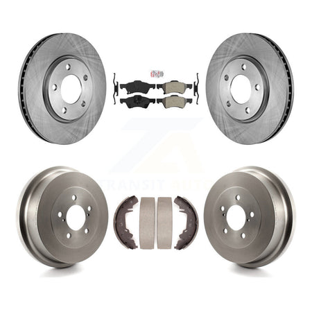 Front Rear Brake Rotor Semi-Metallic Pad Drum Kit For Dodge Caravan Grand Chrysler Town & K8A-105240