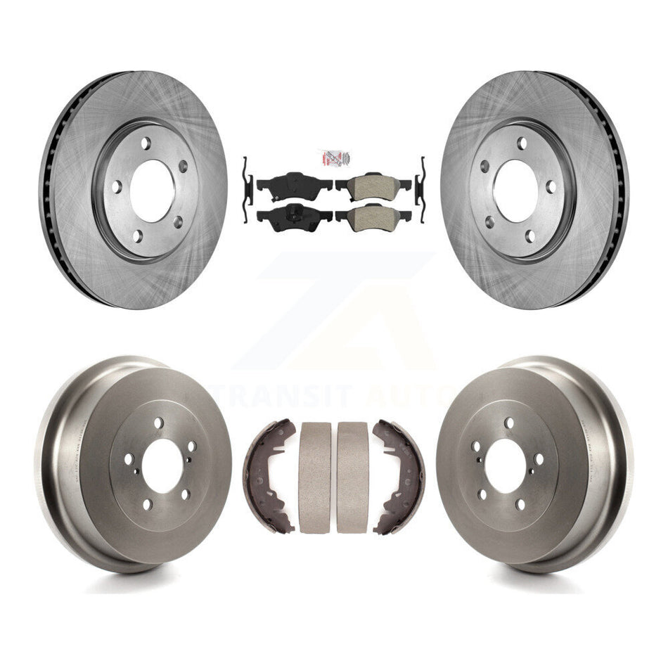 Front Rear Brake Rotor Semi-Metallic Pad Drum Kit For Dodge Caravan Grand Chrysler Town & K8A-105240