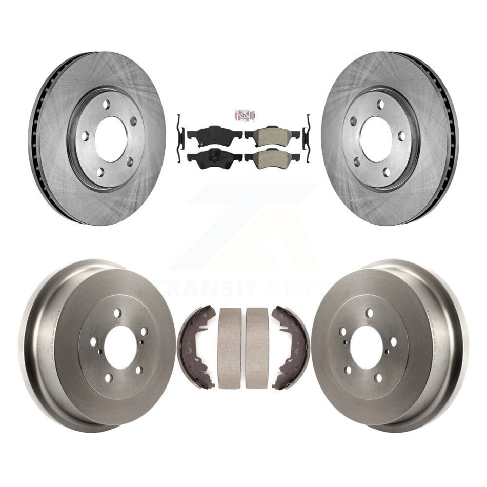 Front Rear Brake Rotor Semi-Metallic Pad Drum Kit For Dodge Caravan Grand Chrysler Town & K8A-105240