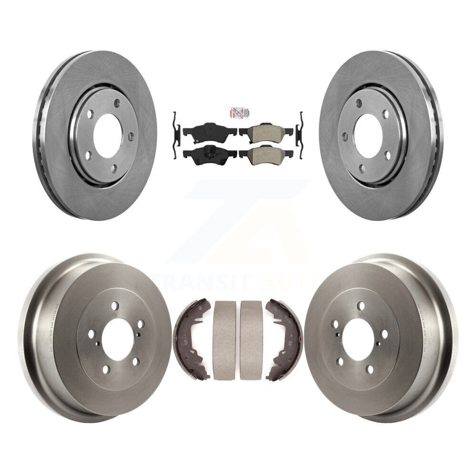 Front Rear Disc Brake Rotor Semi-Metallic Pad Drum Kit For Dodge Caravan Chrysler Voyager K8A-105241